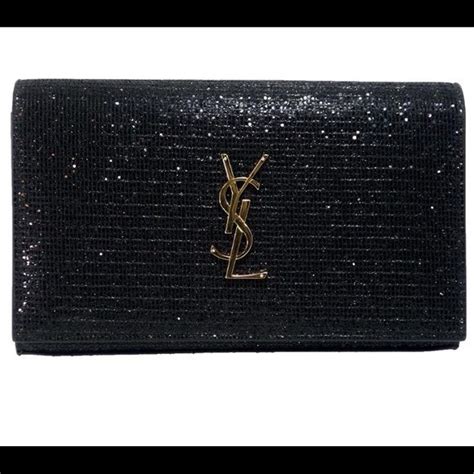 ysl black clutch ebay|ysl clutch and evening.